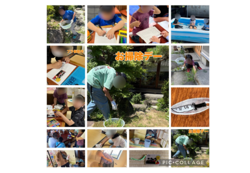 今日は月に2回のみんなでお掃除の日! 暑い中、庭掃除を選択した子、室内を選択した子に別れて掃除スタート! みんなが使う場所はみんなで綺麗に 体を動かす経験にもなります 暑いので掃除は短時間で終了。 その後は新しい子が入ったので恒例の自己紹介タイム! 回数を重ねた子たちはしっかりと自己紹介できるようになりました😊 探究の時間は、プラ板工作が流行りました。 スタッフへプレゼントしてくれた子も😊 ありがとう〜 スタサポの時間も学習する子が、増えました。 みんな頑張っていましたよ😊 #キミノみらいテラス #フリースクール #守口市